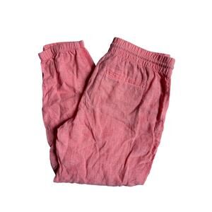 Athleta Retreat Linen Jogger Pants (Sunset Glow Orange) - 12